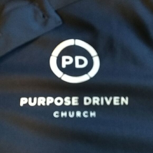 Sport-tek Navy Blue Polo Shirt XL Purpose Driven - Picture 2 of 6